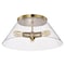 Nuvo Dover 3-Light Large Flush Mount - Vintage Brass with Clear Glass 60/7422 - alternate 1
